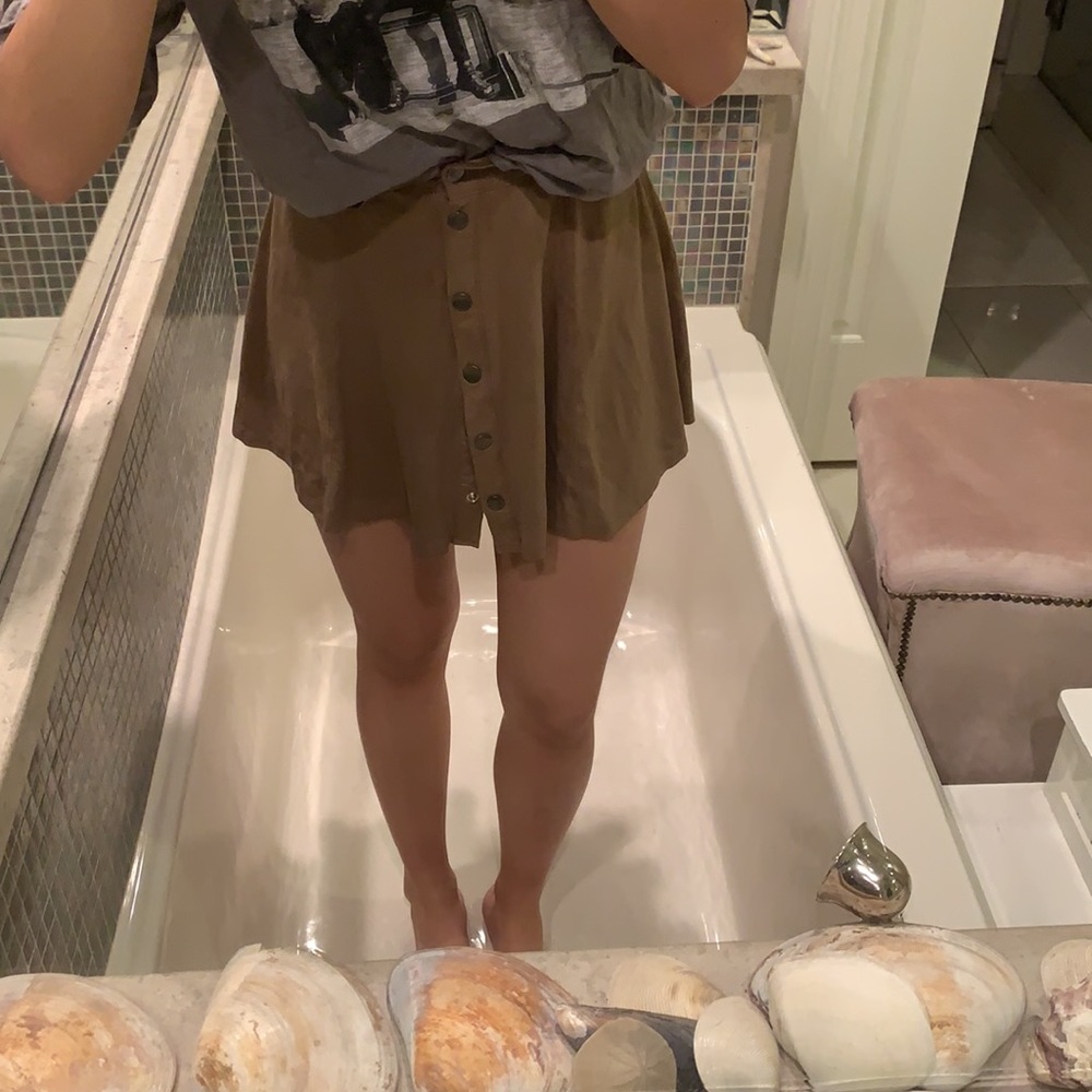 Camel Mini Skirt